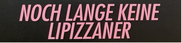 Kunst und Kultur: Noch lange keine Lipizzaner